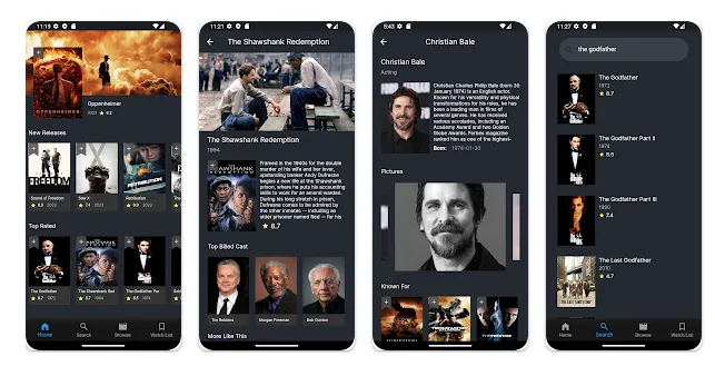 MovieMania movie discovery app screenshot
